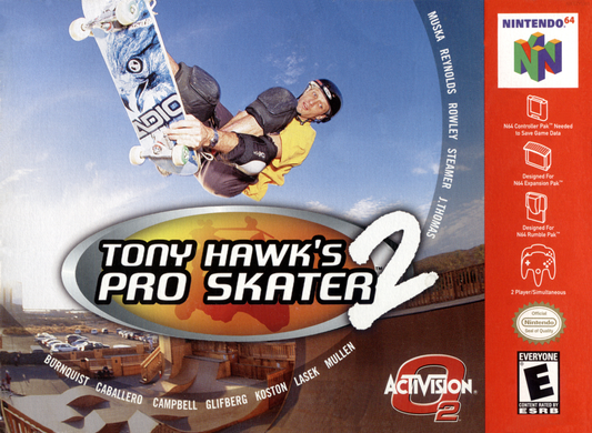 Tony Hawk S Pro Skater 2 N64 Print Poster