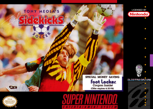 Tony Meola S Sidekicks Soccer (Usa) Snes Print Poster