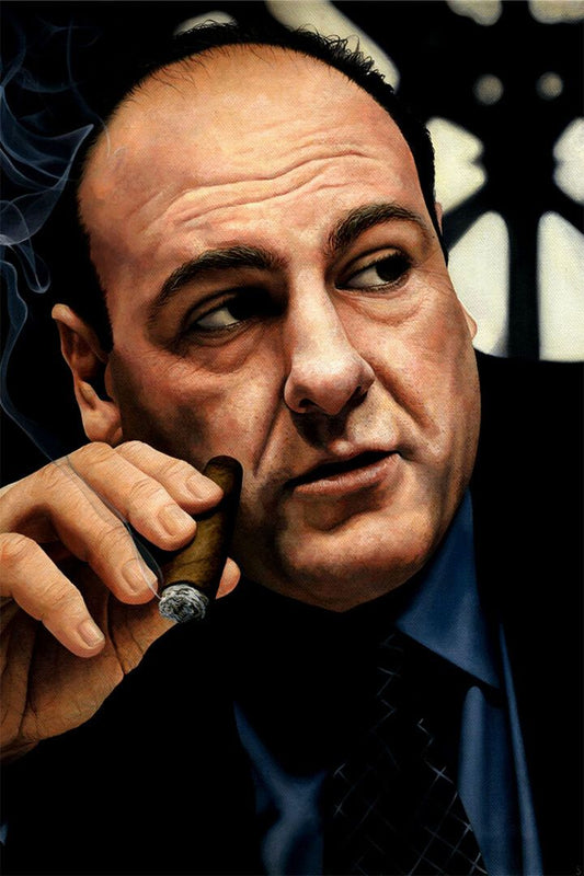 Tony Soprano Portrait The Sopranos Movie Inspired Picture Jigsaw Puzzle