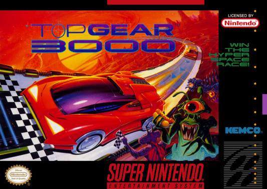 Top Gear 3000 (Usa) Snes Print Poster