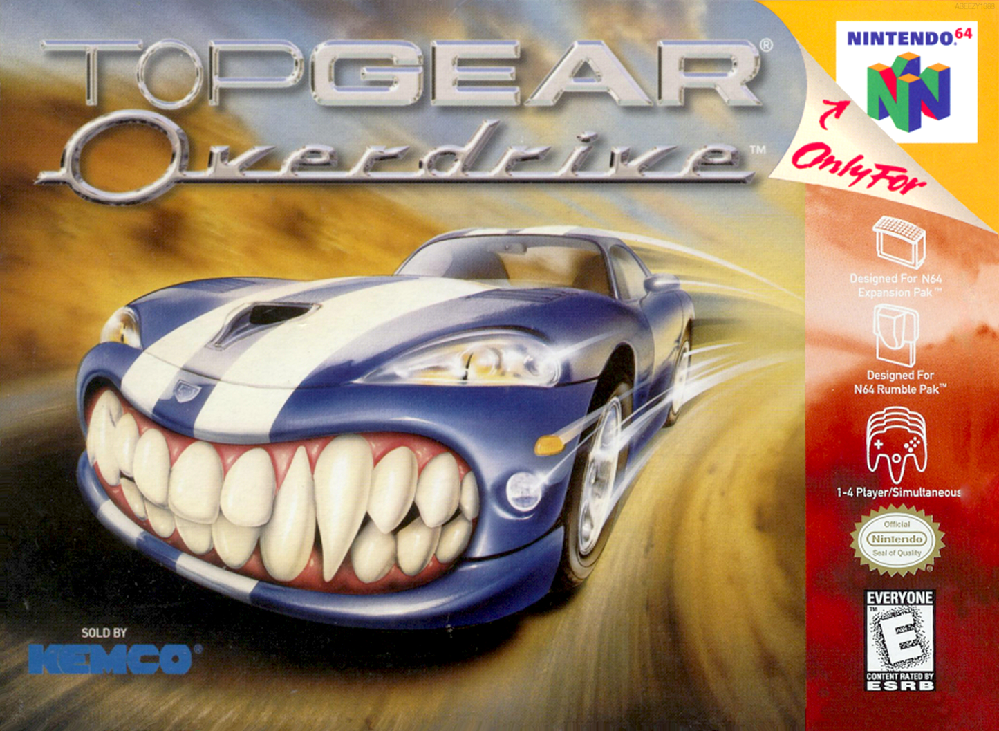 Top Gear Overdrive N64 Print Poster