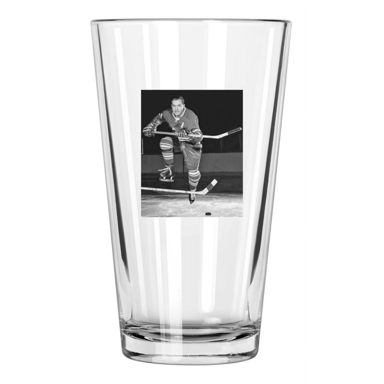 Toronto Maple Leafs Dick Duff Photo Hockey Hof 2006 Pint Beer Drinking Glass