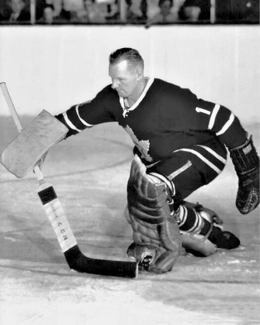 Toronto Maple Leafs Johnny Bower Glossy Photo Print Hockey Poster Hof 76