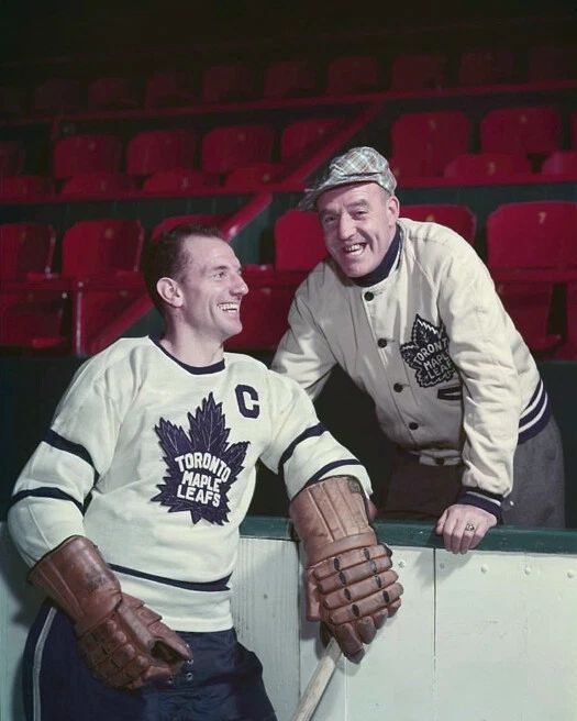 Toronto Maple Leafs Ted Kennedy And King Clancy Magnet Print Hockey Magnet