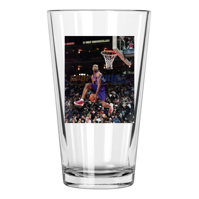 Toronto Raptors Vince Carter Photo 2000 Dunk Contest Pint Beer Drinking Glass
