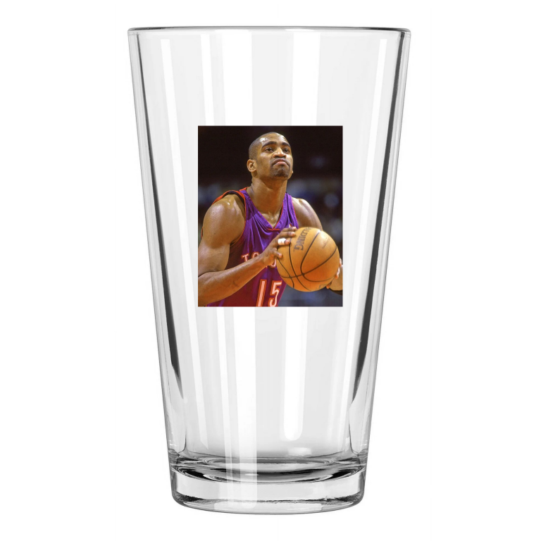 Toronto Raptors Vince Carter Photo Basketball Pint Beer Drinking Glass