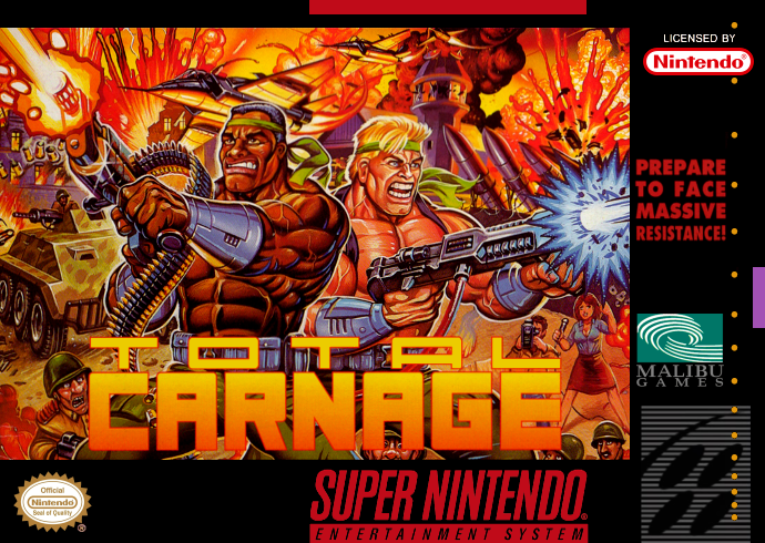 Total Carnage (Usa) Snes Keychain
