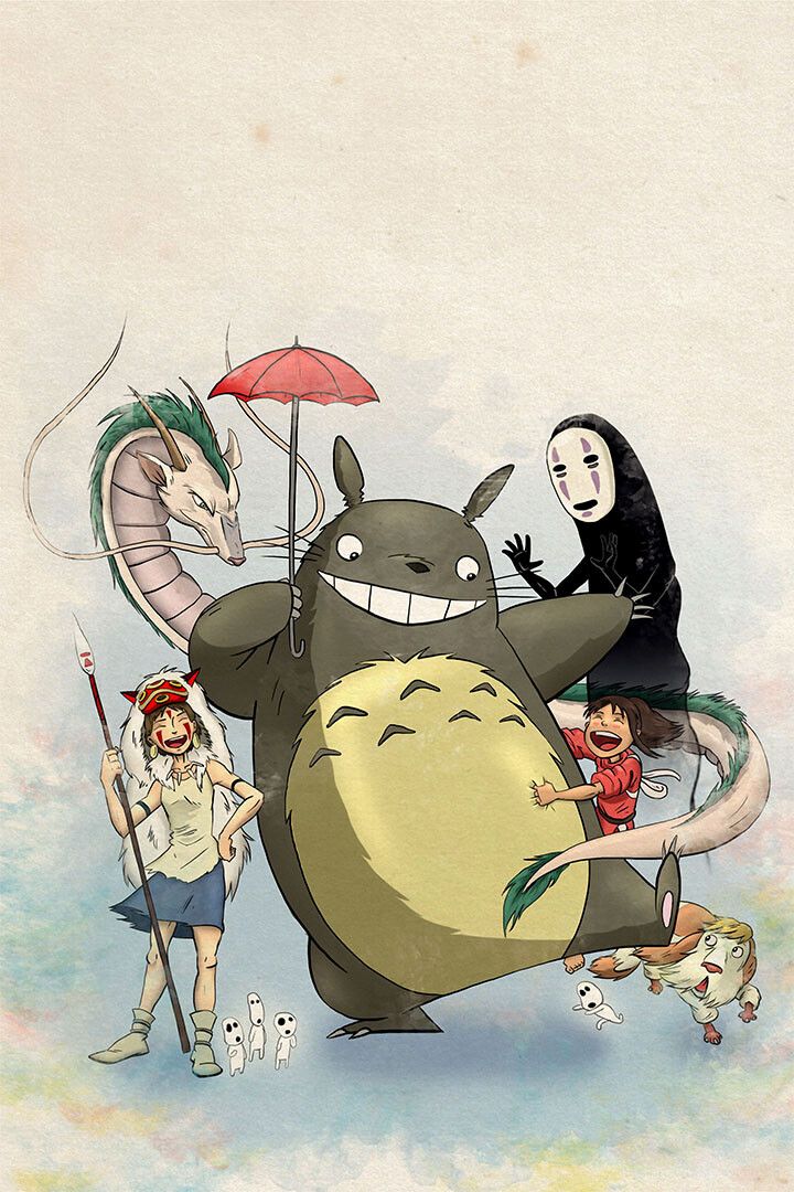 Totoro Princess Spirited Away Studio Ghibli Keychain