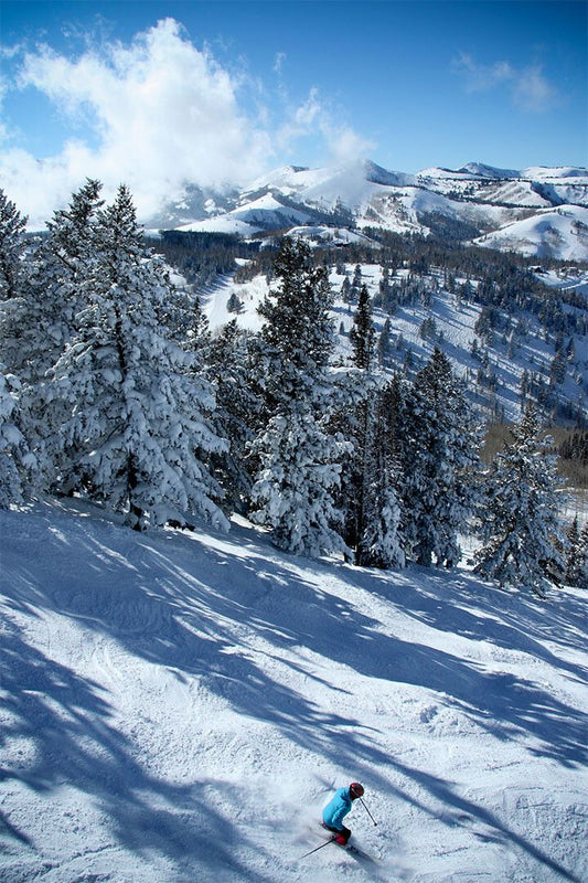 Town Of Sun Valley Under Slopes Picture Print Jigsaw Puzzle