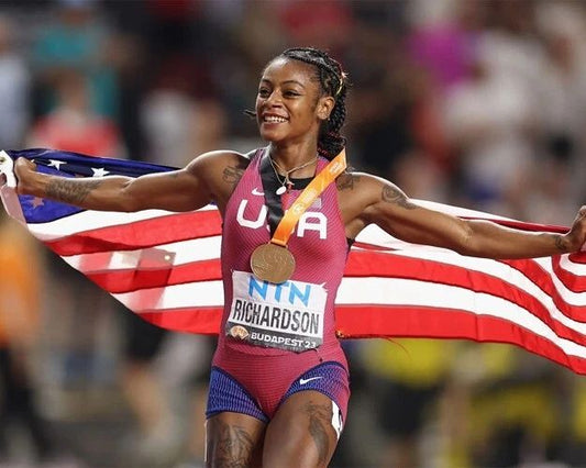 Track Runner Sha'Carri Richardson Glossy Keychain Usa Sprinter Keychain