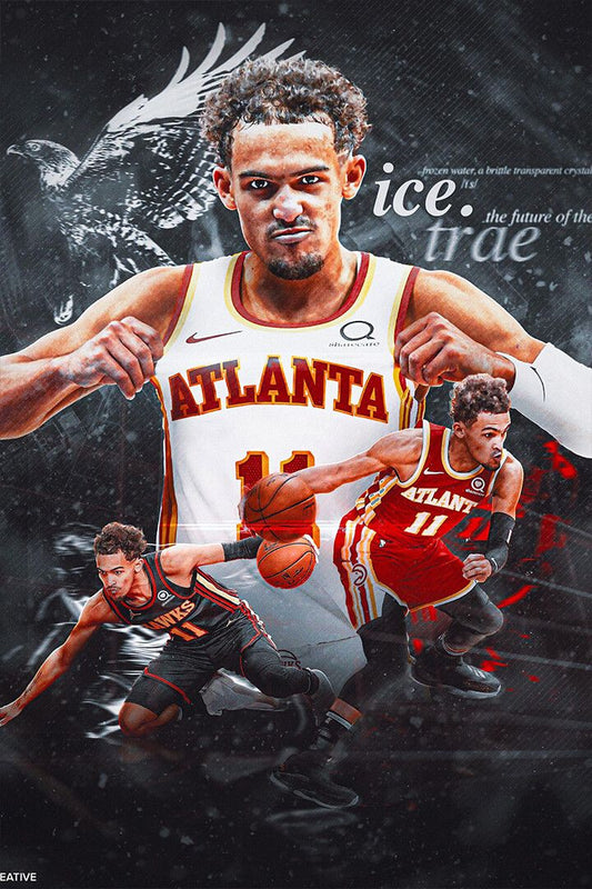 Trae Young Atlanta Hawks 3 Point Basketball Jigsaw Puzzle