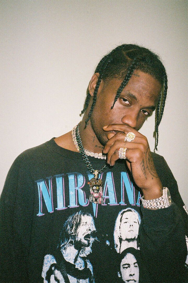 Travis Scott American Rapper Music Star Print Keychain