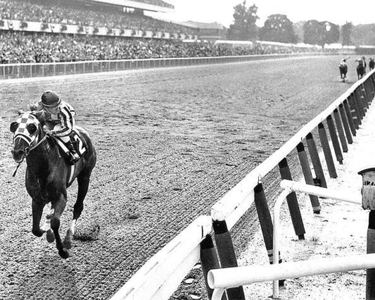 Triple Crown Secretariat Glossy Keychain Ron Turcotte Print Belmont Stakes