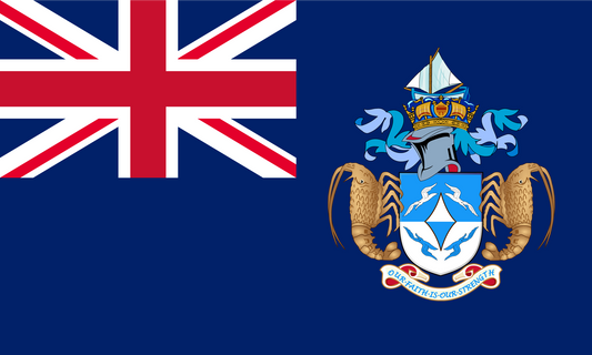 Tristan Da Cunha Flag Print Poster