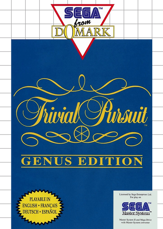 Trivial Pursuit Genus Edition Sega Master System Print Poster
