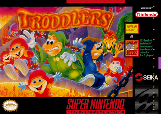 Troddlers (Usa) Snes Print Poster