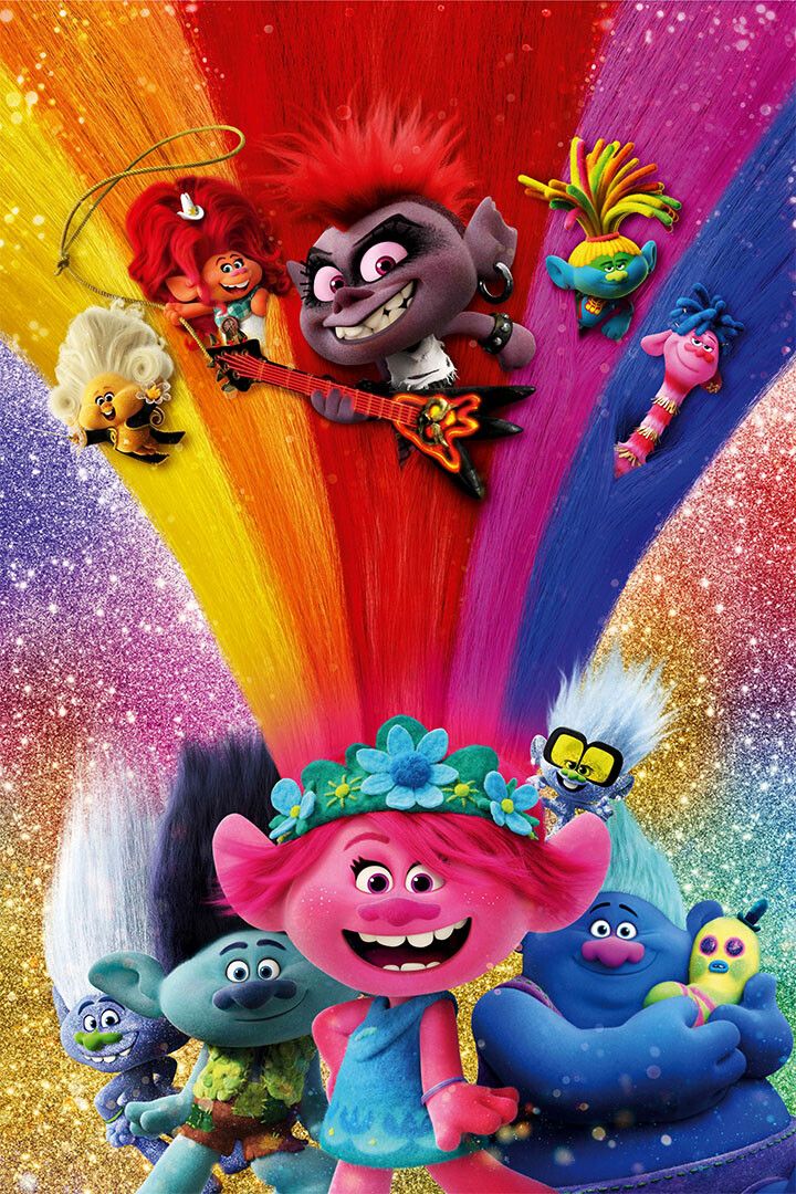 Trolls Fun Animation Movie Print Painting Jigsaw Puzzle
