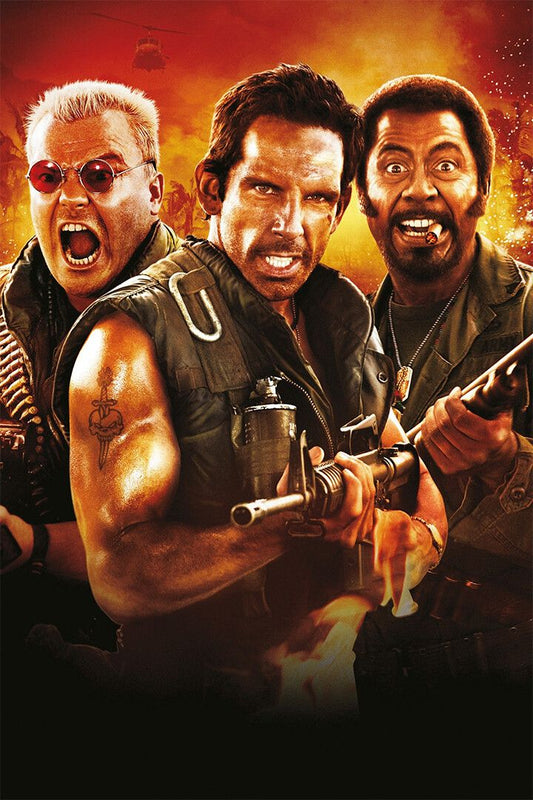 Tropic Thunder Action Comedy Stiller Black Downey Art Home Decor Jigsaw Puzzle