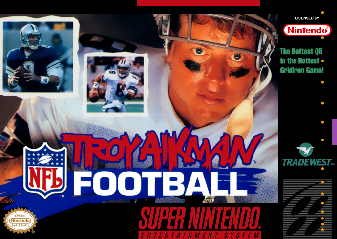 Troy Aikman Football (Usa) Snes Print Poster