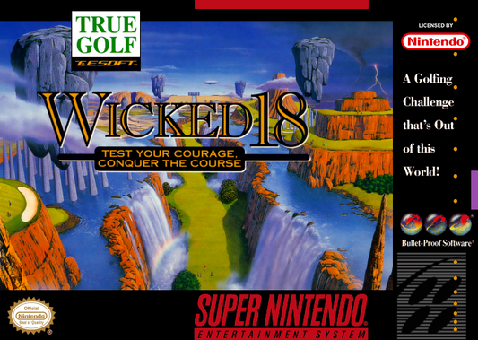 True Golf Classics Wicked 18 (Usa) Snes Print Poster