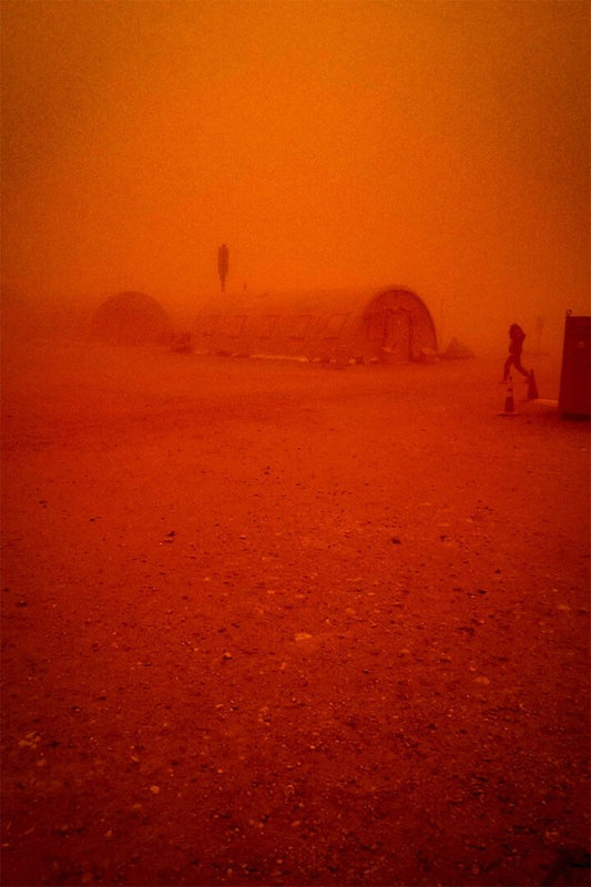 Tuareg Camp During Harmattan Dust Storm Vintage Wall Home Decor Jigsaw Puzzle