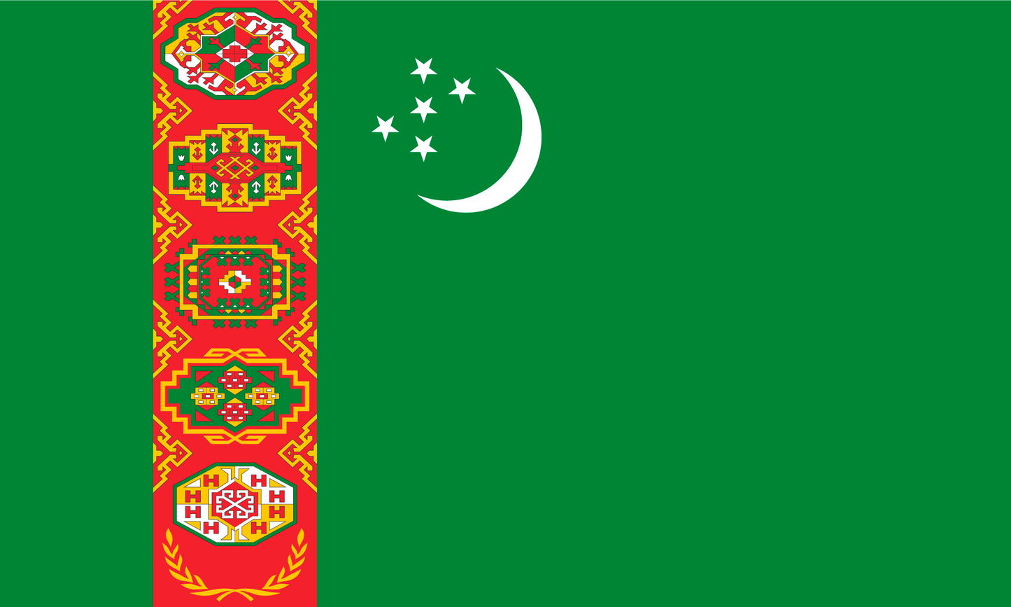 Turkmenistan Flag Jigsaw Puzzle
