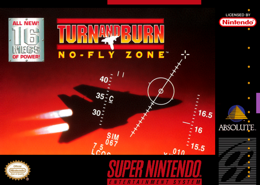 Turn And Burn No Fly Zone (Usa) Snes Print Poster