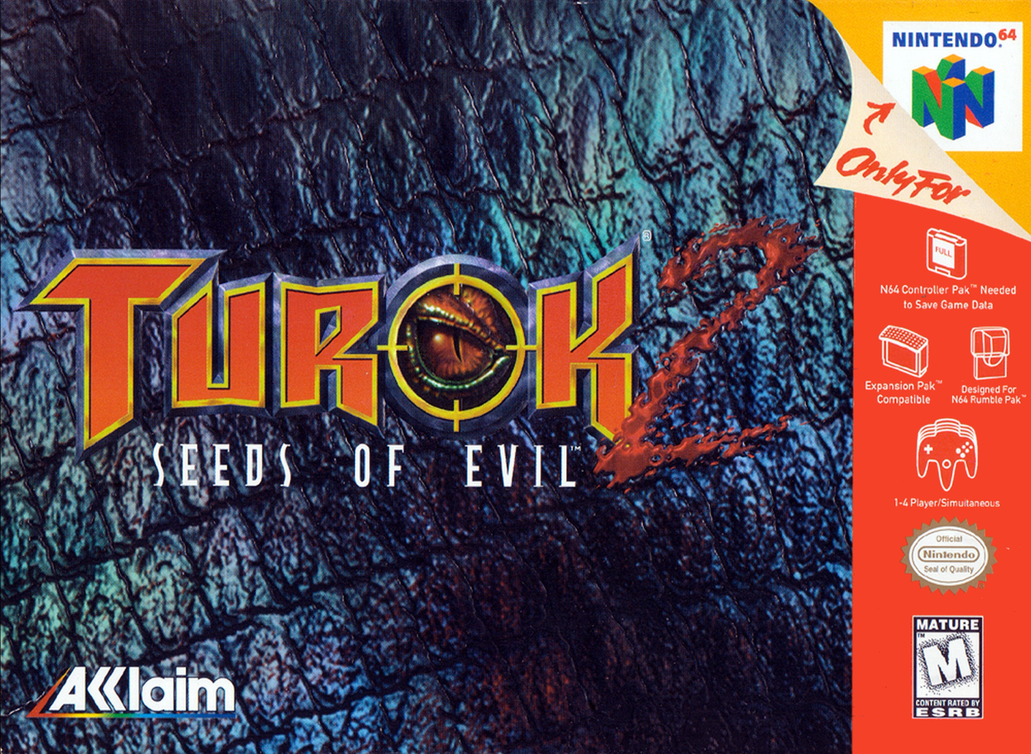 Turok 2 Seeds Of Evil N64 Print Poster