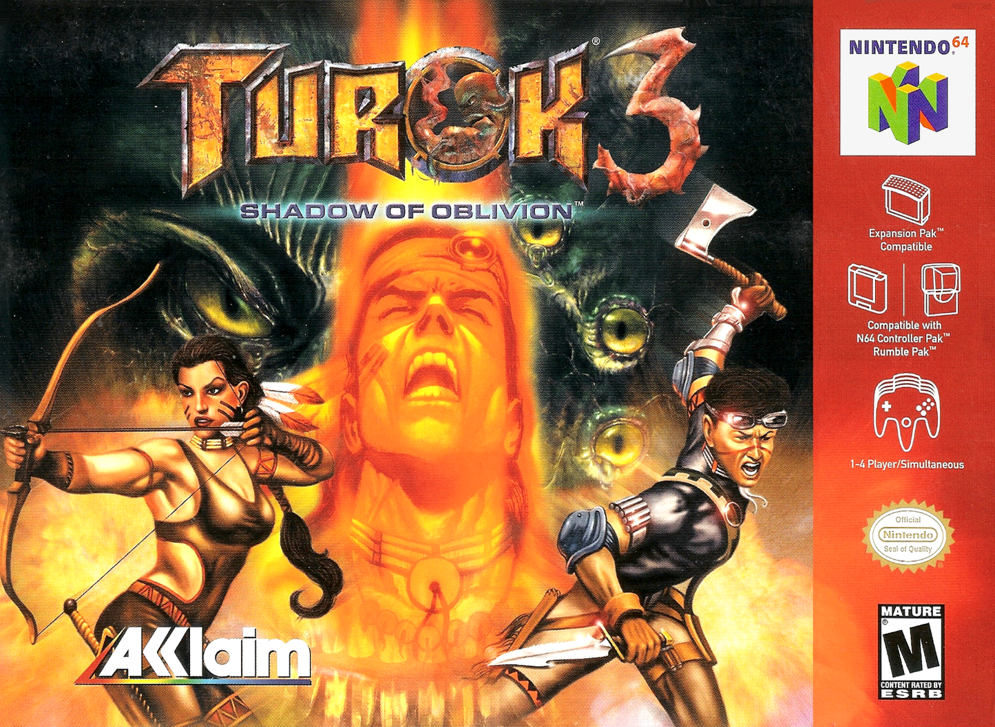Turok 3 Shadow Of Oblivion N64 Print Poster
