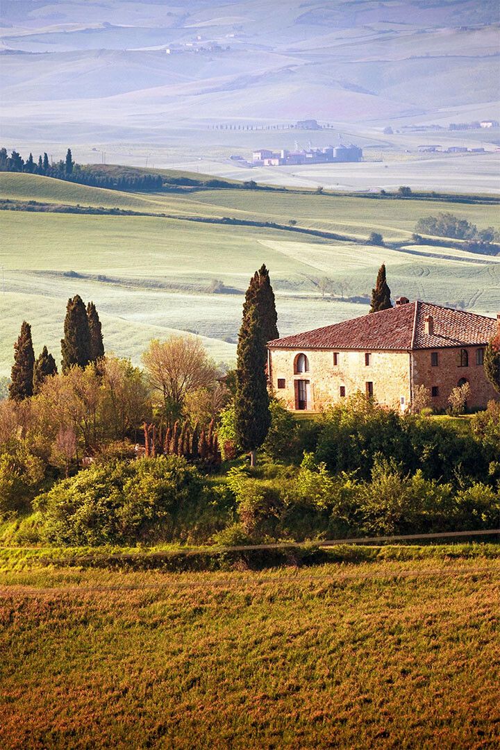 Tuscan Countryside Wide Land Nature Picture Jigsaw Puzzle