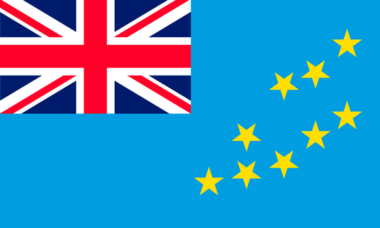 Tuvalu Flag Print Poster