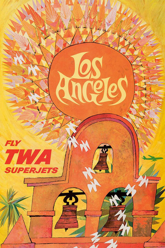 Twa Airlines Los Angeles Vintage Travel Jigsaw Puzzle