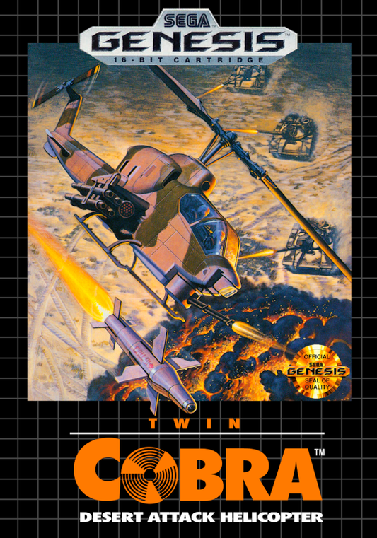 Twin Cobra Desert Attack Helicopter (Usa) Genesis Print Poster