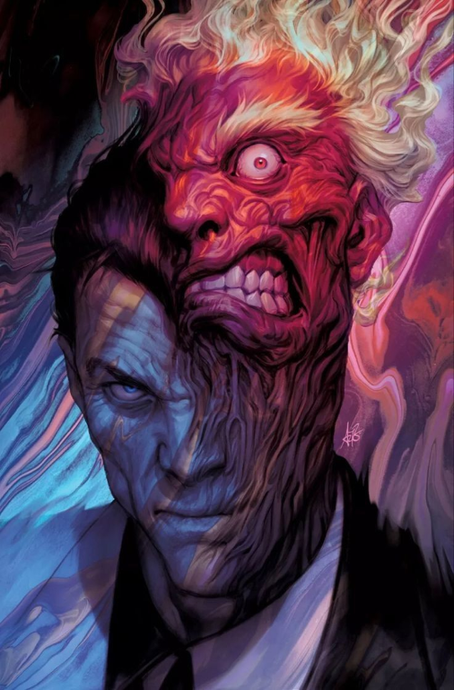 Two Face Vivid Art 01 Print Poster