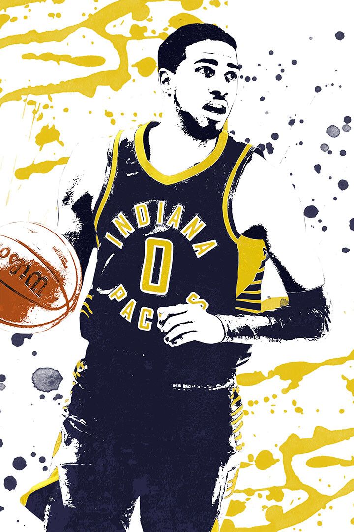 Tyrese Haliburton Indiana Pacers Basketball Player Keychain