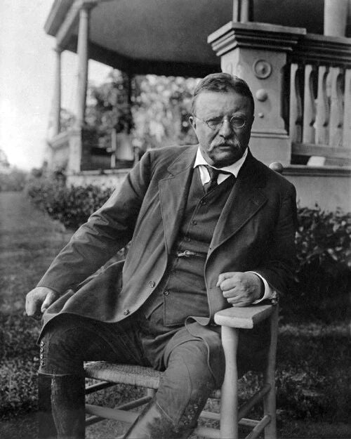 U.S. President Theodore 'Teddy' Roosevelt In Chair Keychain Keychain