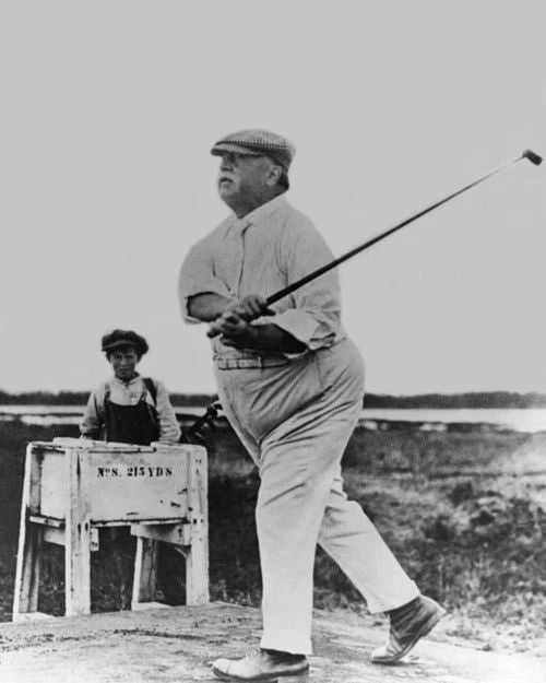 U.S. President William Howard Taft Glossy Photo PGA Course Poster Print