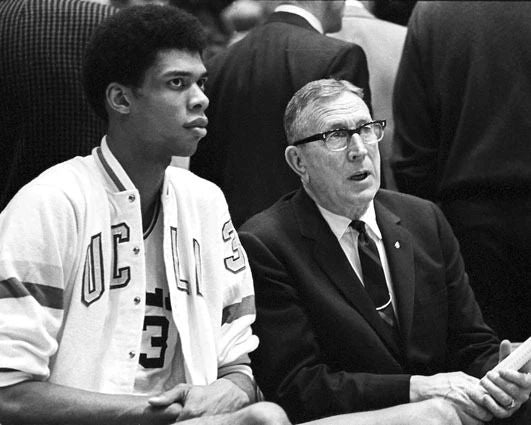Ucla Bruins John Wooden And Lew Alcindor Magnet Print Glossy Magnet