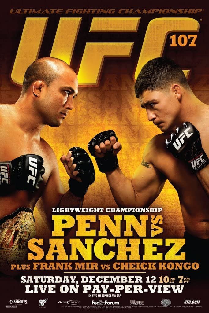 UFC 107 Penn Vs. Sanchez Keychain
