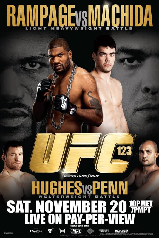 UFC 123 Rampage Vs. Machida Keychain