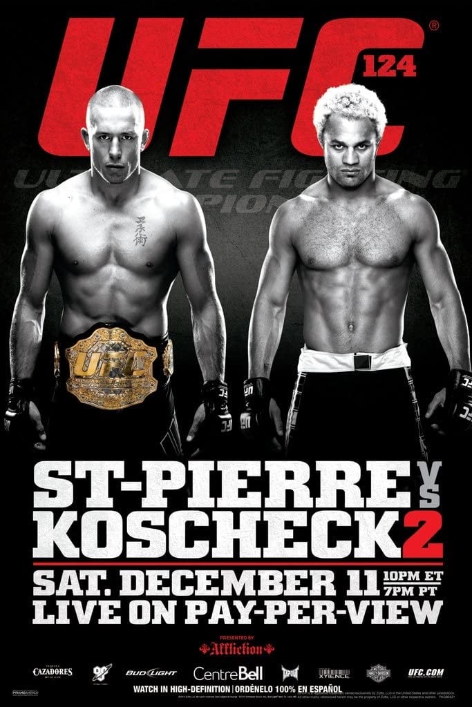 UFC 124 St Pierre Vs. Koscheck 2 Poster Print