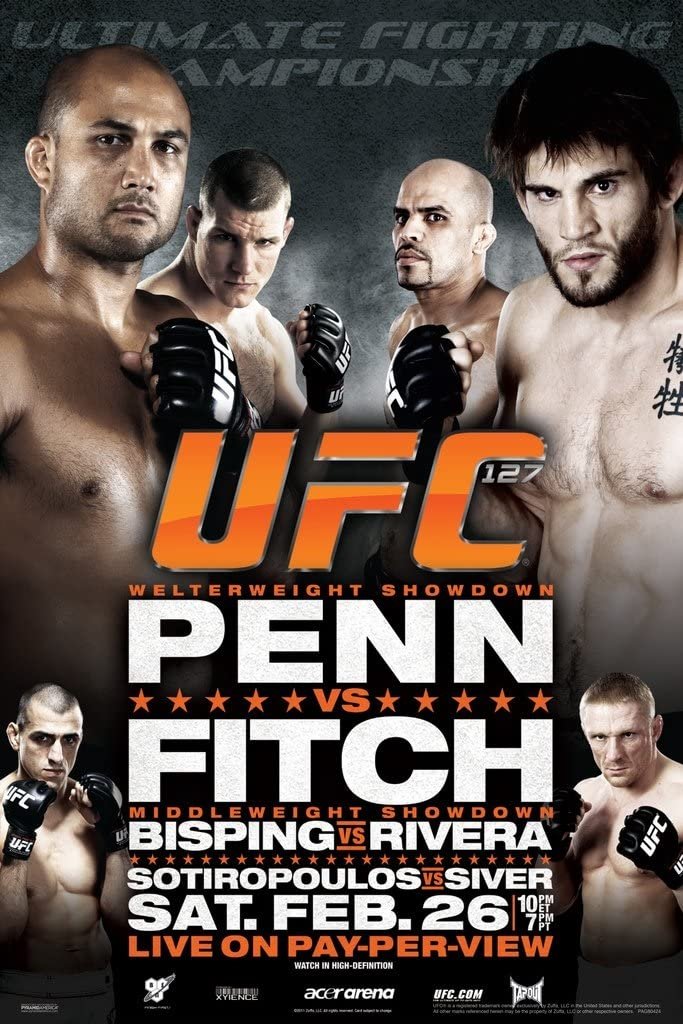 UFC 127 Penn Vs. Fitch Poster Print