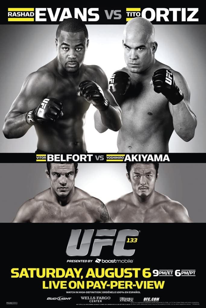 UFC 133 Evans Vs. Ortiz Keychain