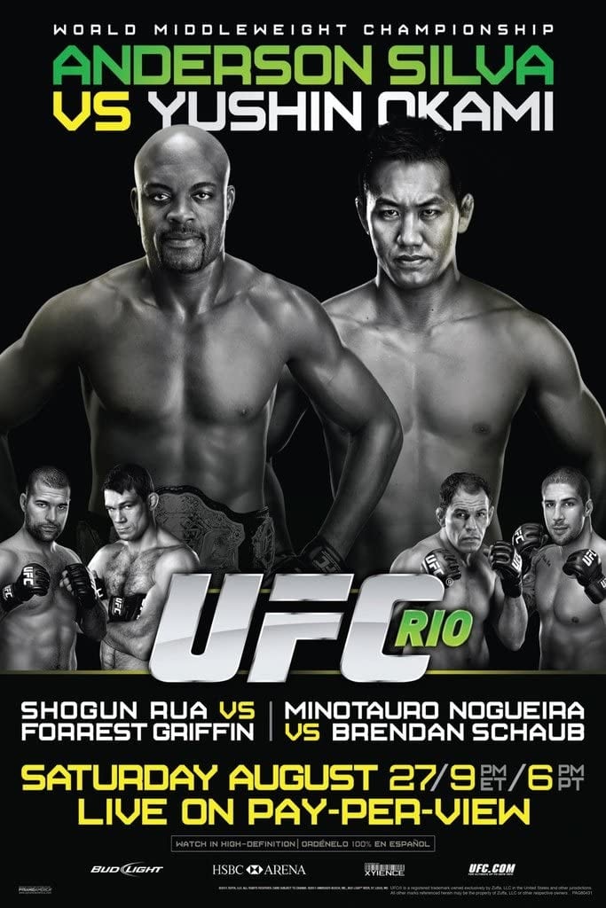 UFC 134 Silva Vs. Okami Keychain