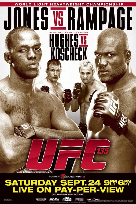 UFC 135 Jones Vs. Rampage Poster Print