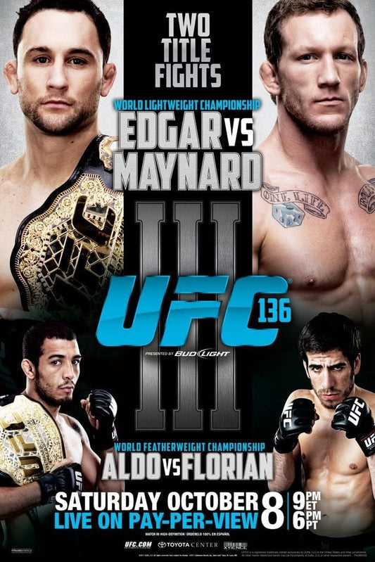 UFC 136 Edgar Vs. Maynard Iii Poster Print