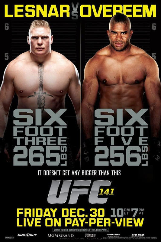 UFC 141 Lesnar Vs. Overeem Poster Print