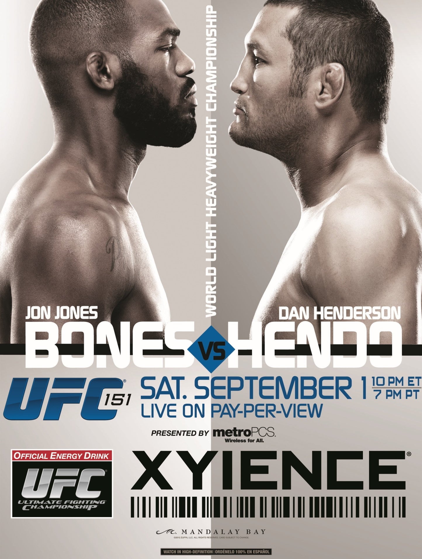 UFC 151 Jones Vs. Henderson Keychain