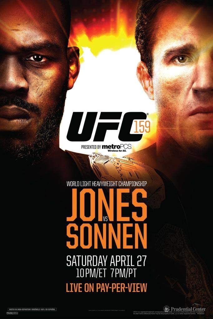 UFC 159 Jones Vs. Sonnen Keychain