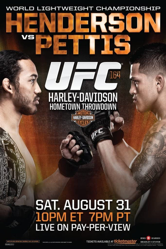 UFC 164 Henderson Vs. Pettis 2 Poster Print